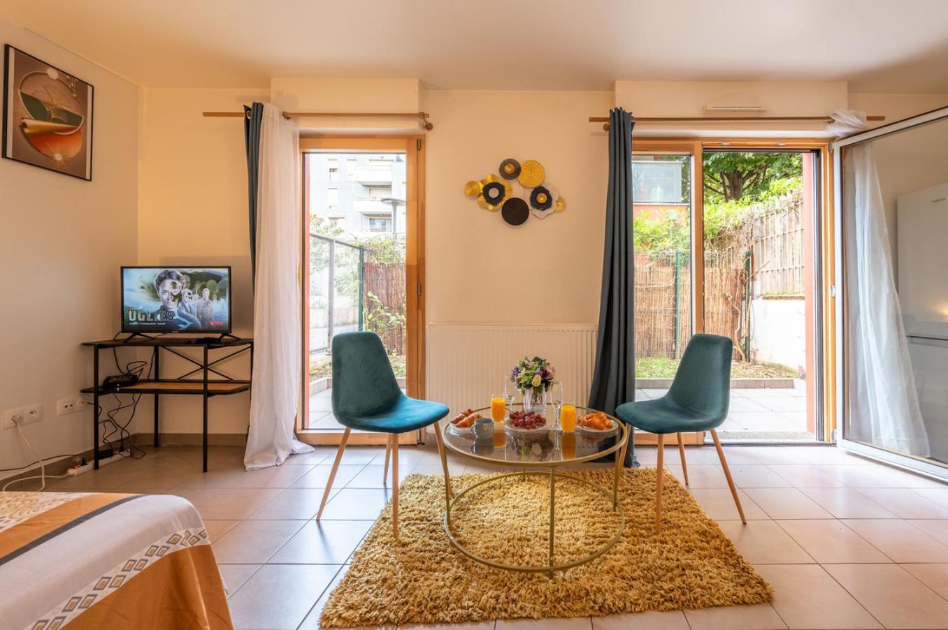 Superbe Appartement 1Min Metro7 Rez-De-Chaussee Aubervilliers Exterior photo